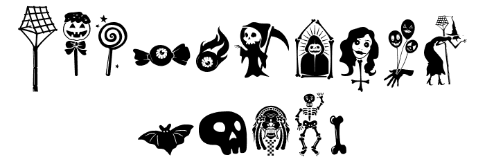 Alit Halloween Regular Font OTHER CHARS