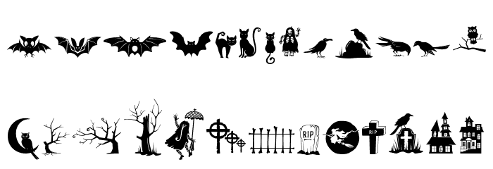 Alit Halloween Regular Font LOWERCASE