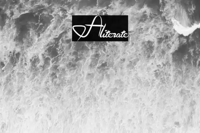 Aliterate Шрифта examples