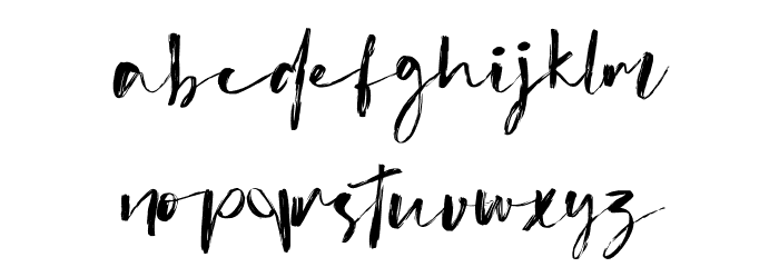Aliters Font LOWERCASE