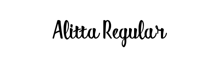 Alitta Regular  Frei Schriftart Herunterladen