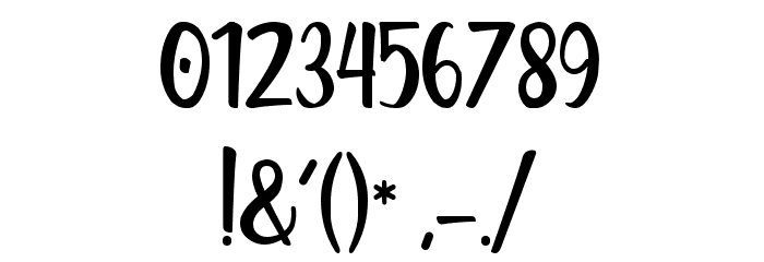 Alitta Regular Font OTHER CHARS