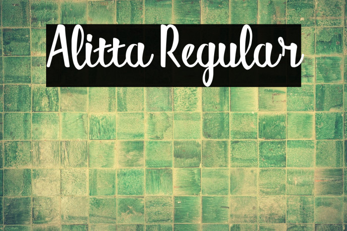 Alitta Regular Example 1