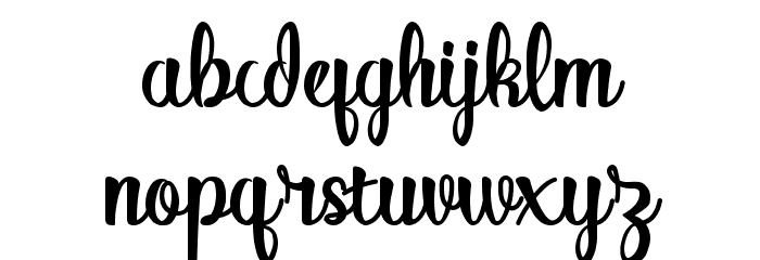 Alitta Regular Font LOWERCASE