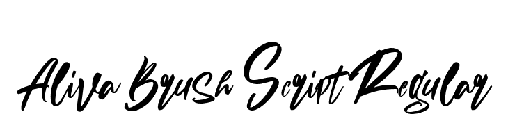 Aliva Brush Script Regular  免费字体下载