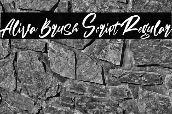 Aliva Brush Script Regular Font examples