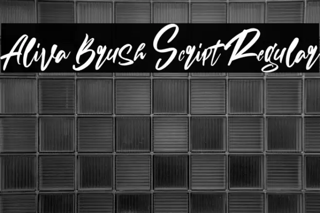 Aliva Brush Script Regular Font examples