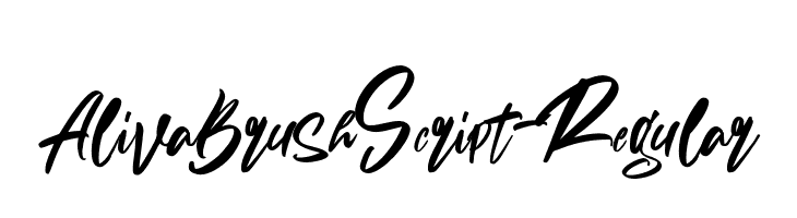 AlivaBrushScript-Regular  les polices de caractères gratuit tlcharger