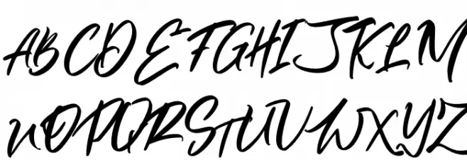 AlivaBrushScript-Regular Fuentes MAYÚSCULAS