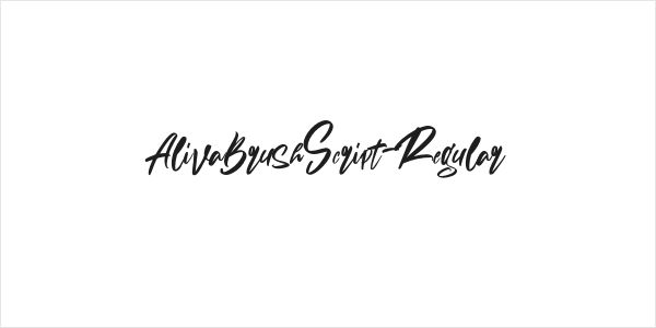 AlivaBrushScript-Regular Logo
