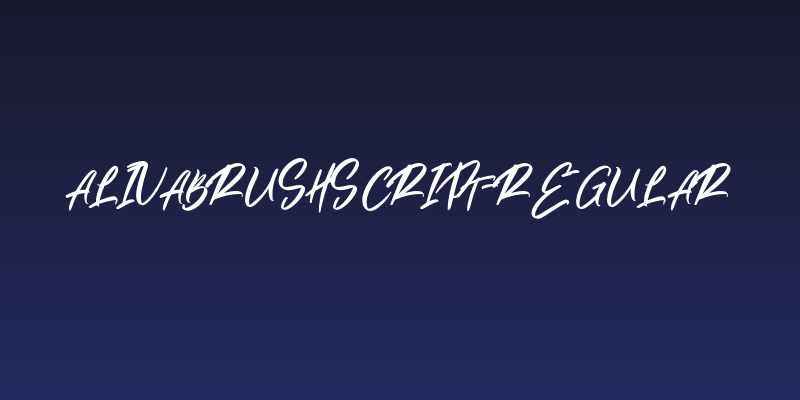 AlivaBrushScript-Regular Social Header