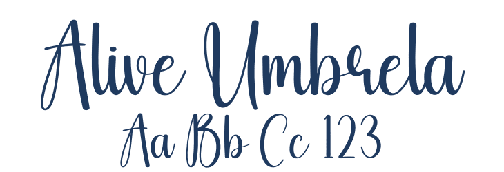 Alive Umbrela Font Preview