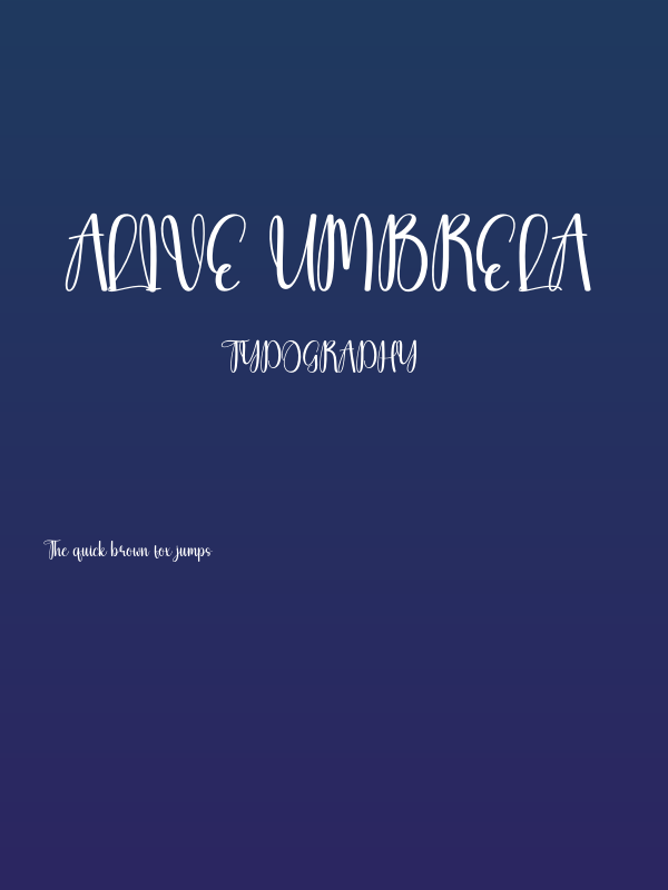 Alive Umbrela Poster