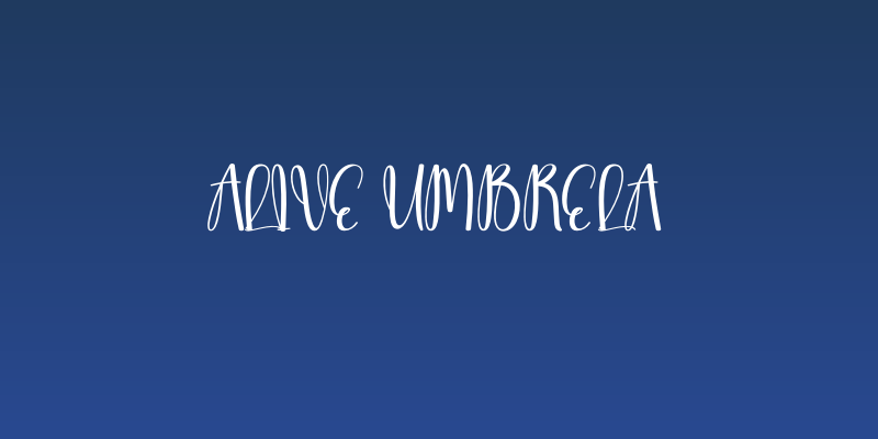Alive Umbrela Social Header
