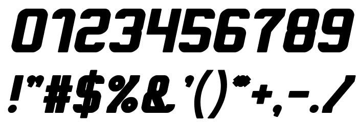 Alive in a Science Fiction Bold Italic Font OTHER CHARS
