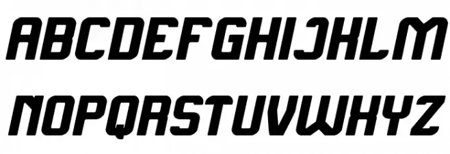 Alive in a Science Fiction Bold Italic フォント 大文字