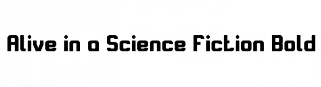 Alive in a Science Fiction Bold  フリーフォントのダウンロード