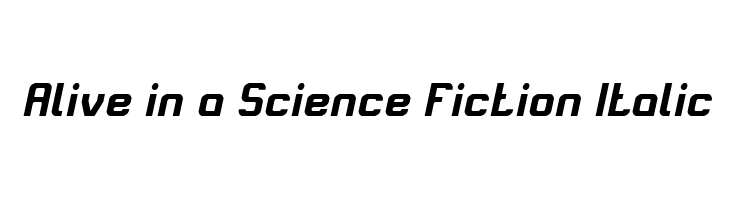 Alive in a Science Fiction Italic  Скачать бесплатные шрифты