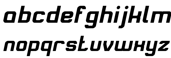Alive in a Science Fiction Italic Font LOWERCASE