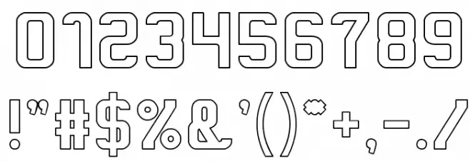 Alive in a Science Fiction Font OTHER CHARS