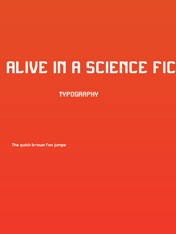 Alive in a Science Fiction Poster
