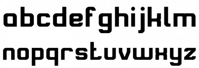 Alive in a Science Fiction Schriftart Kleinbuchstaben