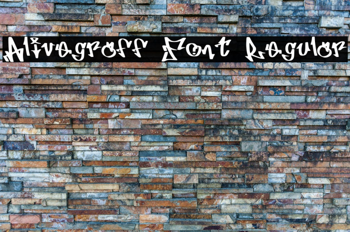 Alivegraff Font Regular Example 1