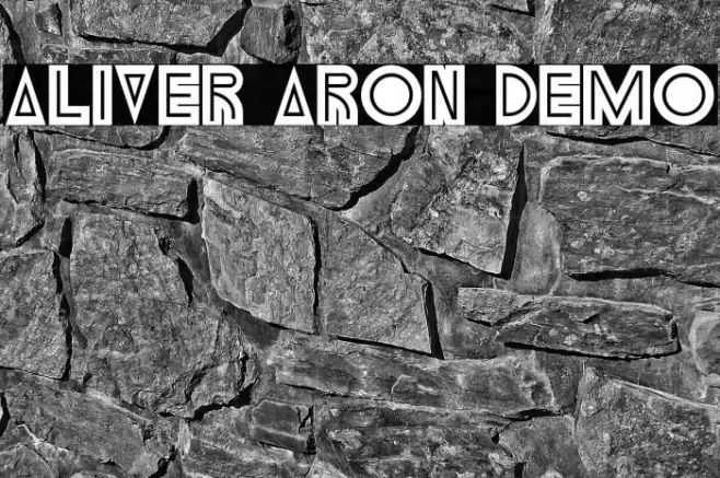 Aliver Aron Demo Font examples