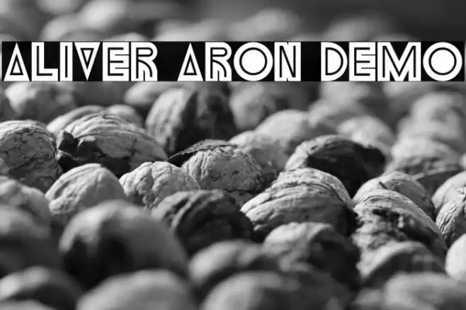 Aliver Aron Demo Font examples
