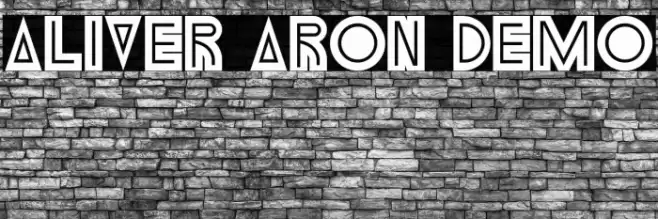 Aliver Aron Demo Font examples
