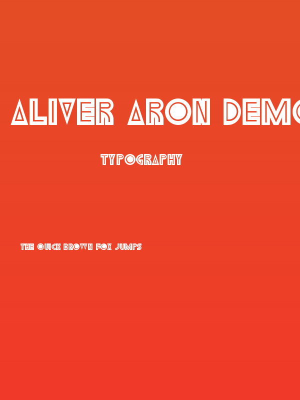 Aliver Aron Demo Poster
