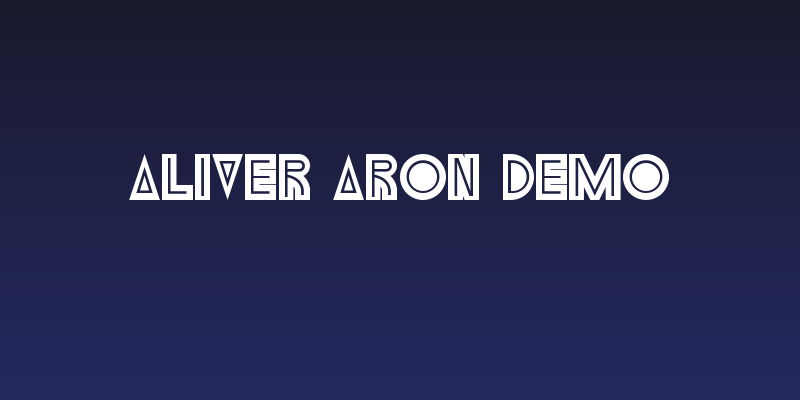 Aliver Aron Demo Social Header