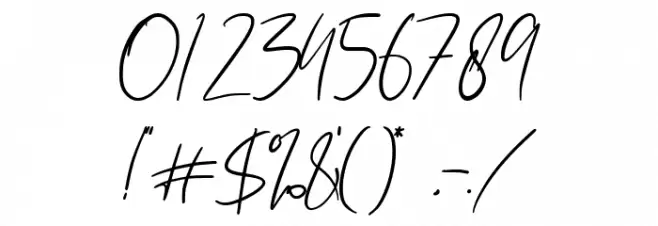 Aliya Ramsey Font OTHER CHARS