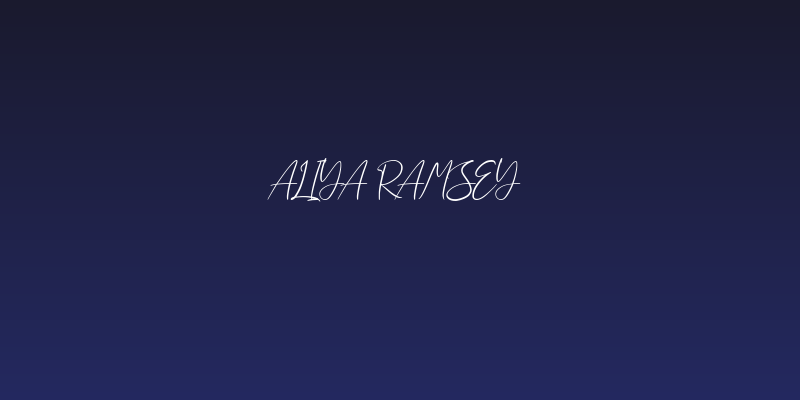 Aliya Ramsey Social Header