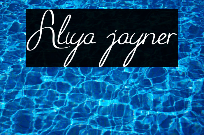 Aliya jayner Example 1