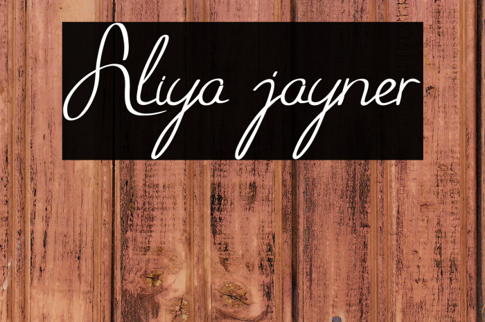 Aliya jayner Example 2