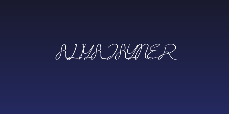 Aliya jayner Social Header