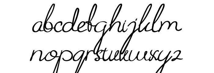 Aliya jayner Font LOWERCASE