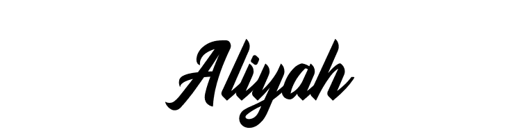 Aliyah  les polices de caractères gratuit tlcharger