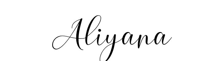 Aliyana  Fuentes Gratis Descargar