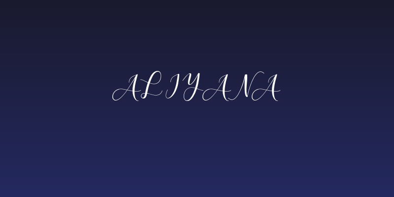 Aliyana Social Header