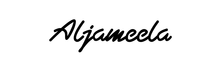 Aljameela  免费字体下载