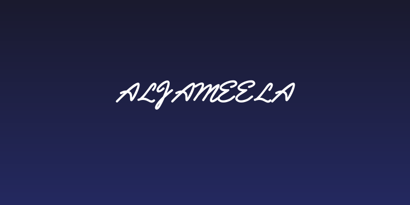 Aljameela Social Header