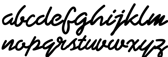 Aljameela Font LOWERCASE