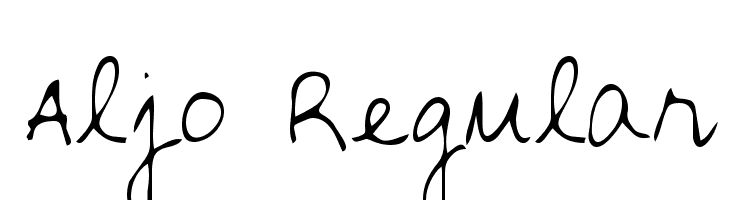 Aljo Regular Font