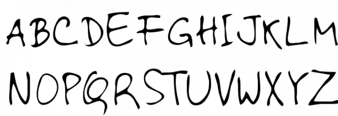 Aljo Regular Schriftart Groß