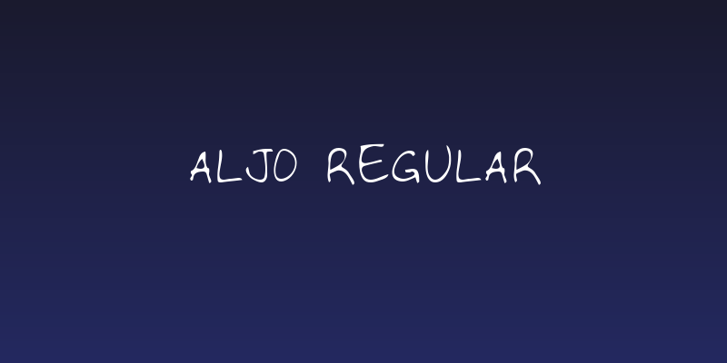 Aljo Regular Social Header