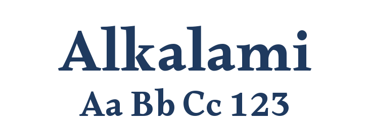 Alkalami Font Preview