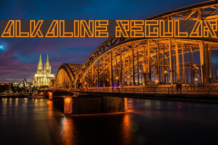 Alkaline Regular Font examples