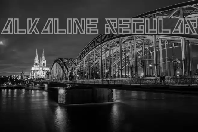 Alkaline Regular Font examples